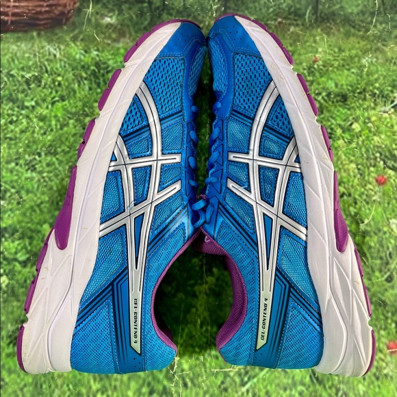 ASICS Gel Contend 4 Size 11 Womens Running Athletic Shoes Blue T765N - Picture 6 of 12